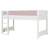 Best Argos Halvhøjseng med sengehest i Dusty Rose Børn Børnemøbler|Juniorsenge