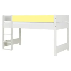 Online Argos Halvhøjseng med sengehest i Sunny Yellow Børn Børnemøbler|Juniorsenge