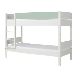 Online Arkas Køjeseng med sengehest i Light Green Børn Børnemøbler|Juniorsenge