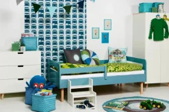 Online Athene Retroseng Petrol Børn Børnemøbler|Juniorsenge