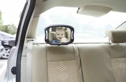 Best BabyDan bagsædespejl m/LED lys Tilbehør Til Autostol &Amp; Bil