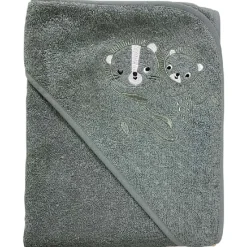 New Badeslag grøn m/ mor & barn apl. str. 75x75 cm. Oeko Tex Badeslag &Amp; Håndklæder