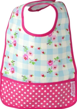 Best Easy wipe BIB plaid Hagesmække|Hagesmække