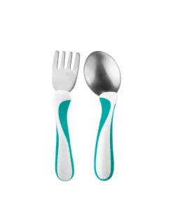 Outlet My first FORK & SPOON - Turkis Bestik