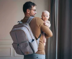 Discount RucPOD® Pusletaske og rejseseng - Windsor Grey Børn Pusletasker|Rejsesenge