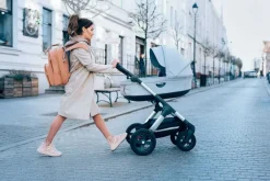 Hot RucPOD® Pusletaske og rejseseng - Vegan Leather - Porcini Børn Pusletasker|Rejsesenge