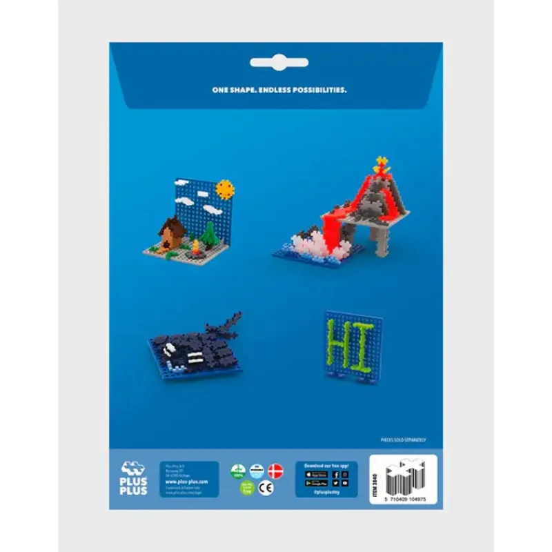 Best Blister Baseplate / 2 pcs. (Blue/Gray) Aktivitetslegetøj|Kreativitet