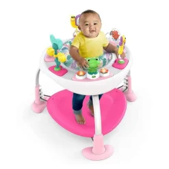 New Bounce Bounce Baby™ 2 - i - 1 legetrampolin og bord pink Aktivitetslegetøj