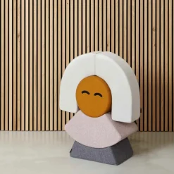 Outlet Mrs. Circle Face - Mustard Brown Børn Børnemøbler