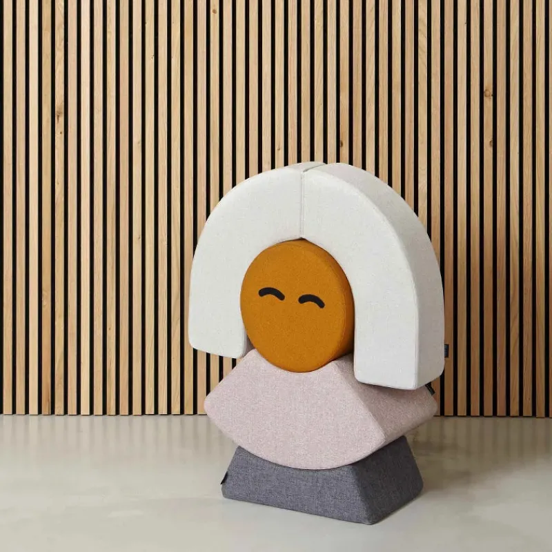 Outlet Mrs. Circle Face - Mustard Brown Børn Børnemøbler