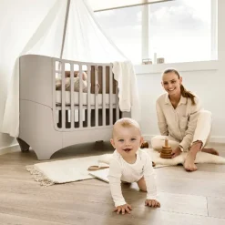 Clearance Classic Babyseng - Cappucino - U. madras Børn Børnemøbler|Tremmesenge