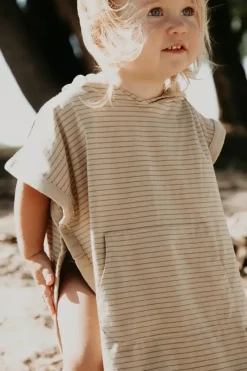 Sale UV Poncho 1-3 år - Sandy Beach/Ginger Spice Badeslag &Amp; Håndklæder