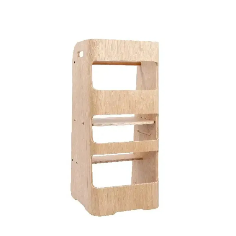 Outlet Læringstårn - Birketræsfinér med en overflade afslutning i egetræ Børn Børnemøbler