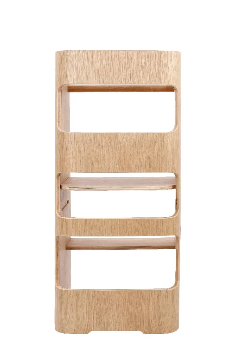 Outlet Læringstårn - Birketræsfinér med en overflade afslutning i egetræ Børn Børnemøbler