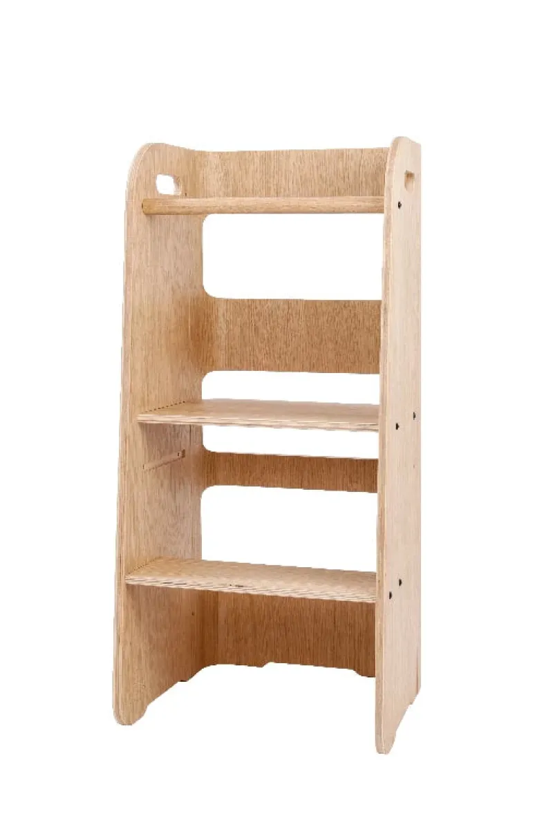 Outlet Læringstårn - Birketræsfinér med en overflade afslutning i egetræ Børn Børnemøbler