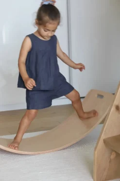 Outlet Perfect Arc - Balancebræt m. filtbeskyttelse - Light Grey Børn Trælegetøj|Børnemøbler