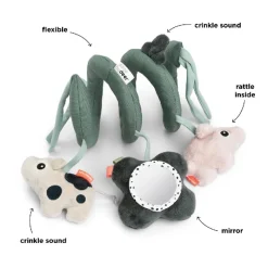 Aktivitetsspiral Tiny farm Grøn Aktivitetslegetøj|Rangler