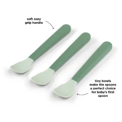 Discount Foodie easy - grip babyske 3 - pak Grøn Bestik