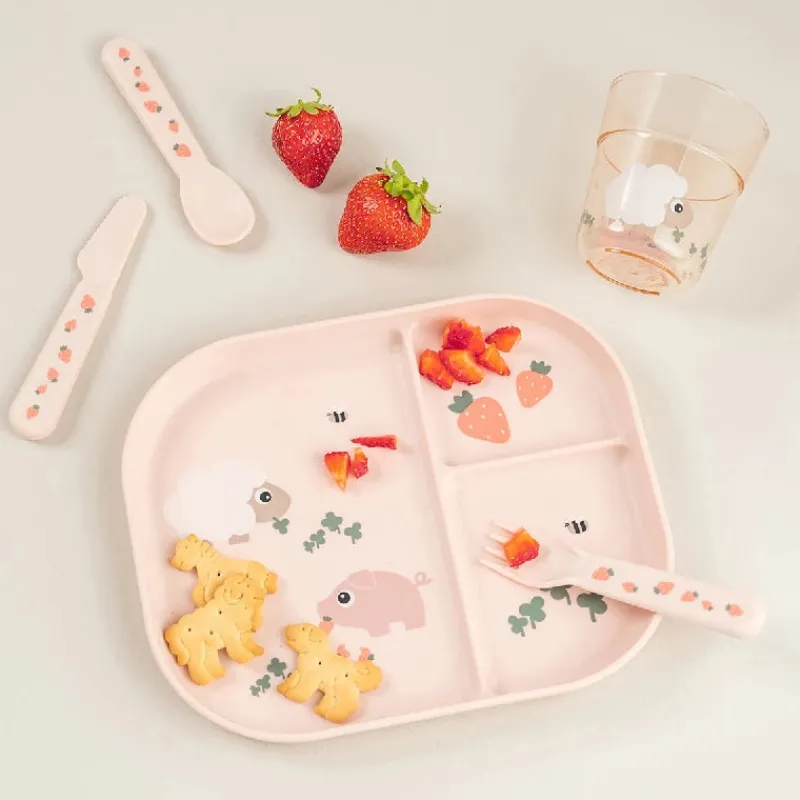 Online Foodie inddelt tallerken Tiny farm Pudder Service