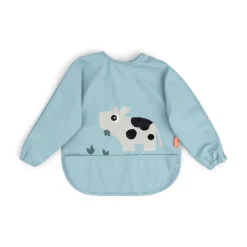 Hot Hagesmæk m/ærmer og lomme Tiny farm Blå Hagesmække|Hagesmække