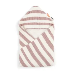 Clearance håndklæde m/ hætte GOTS Stripes Pudder Badeslag &Amp; Håndklæder