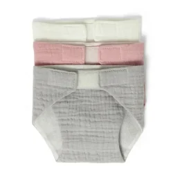 Dukkebleer i stof 3 stk - Farvet Dukker