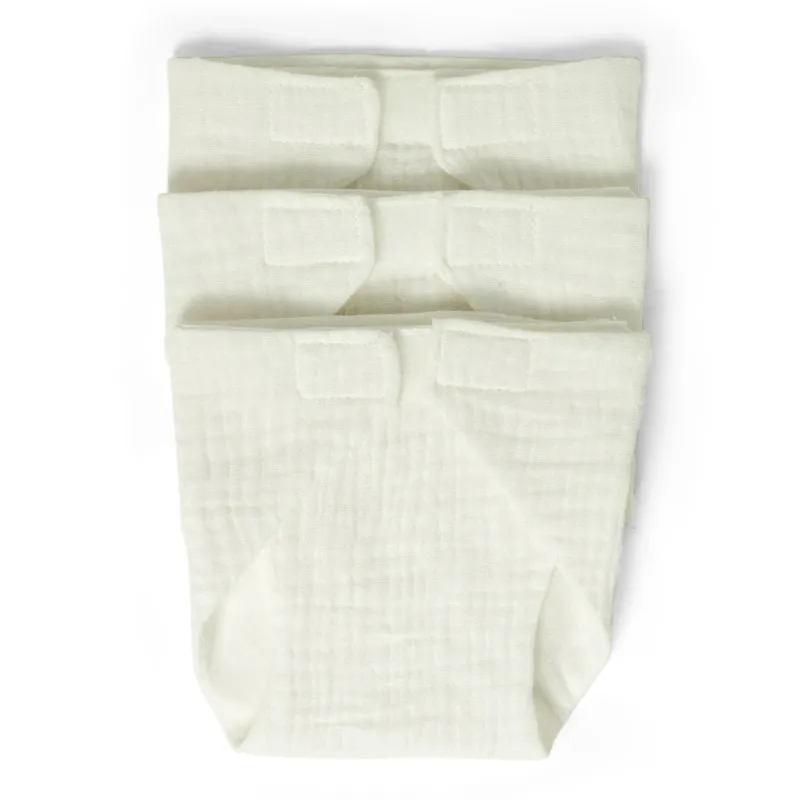 New Dukkebleer i stof 3 stk - Hvide Dukker