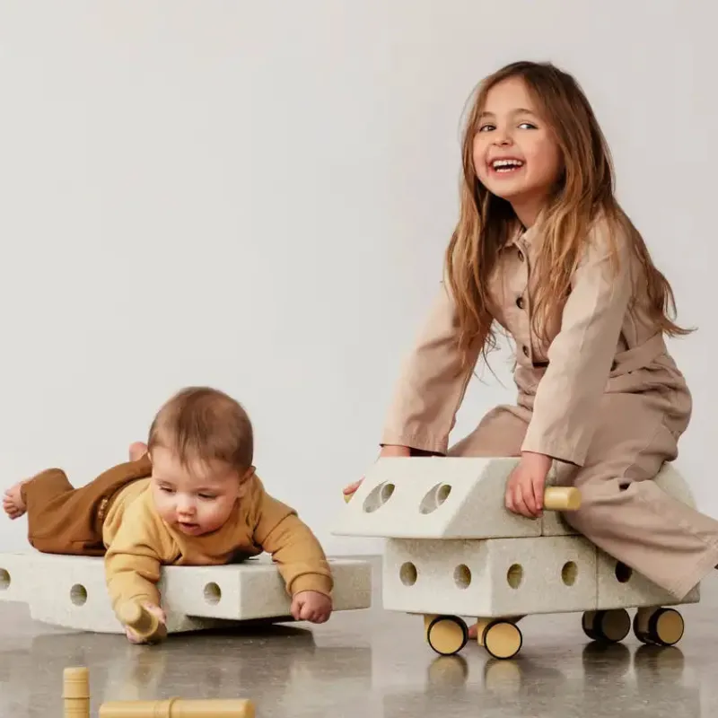 New Explorer Set Sand Grey / Honey Yellow Aktivitetslegetøj