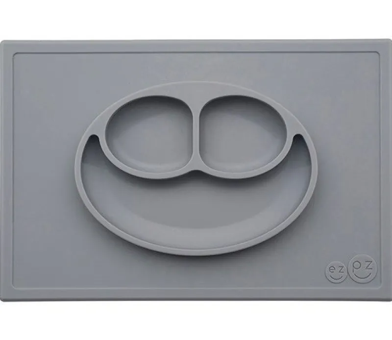 Clearance dækkeserviet og skål i ét - Happy Mat - Grå Dækkeservietter|Service