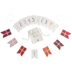 New Fødselsdags flagranke tal 0-9 økologisk bomuld Børn Interiør|Interiør