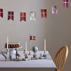 New Fødselsdags flagranke tal 0-9 økologisk bomuld Børn Interiør|Interiør