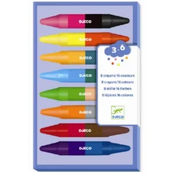 Outlet Fedtfarver - 8 dobbelt farver Aktivitetslegetøj