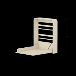 Clearance Nova puslebord væghængt Cream White Pusleborde