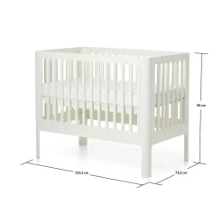 Hot Nova Tremmeseng 120x70cm Cream white Børn Babysenge