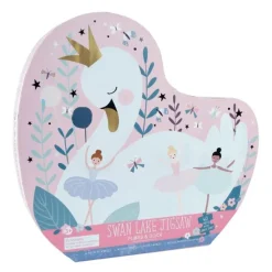 Clearance Floss & Rock - Puslespil m. formet motiv & æske 40 brikker - Enchanted Kreativitet|Kreativitet