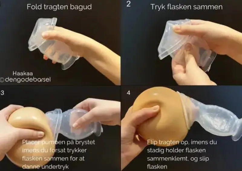 Clearance Brystpumpe med blomsterstopper Brystpumper