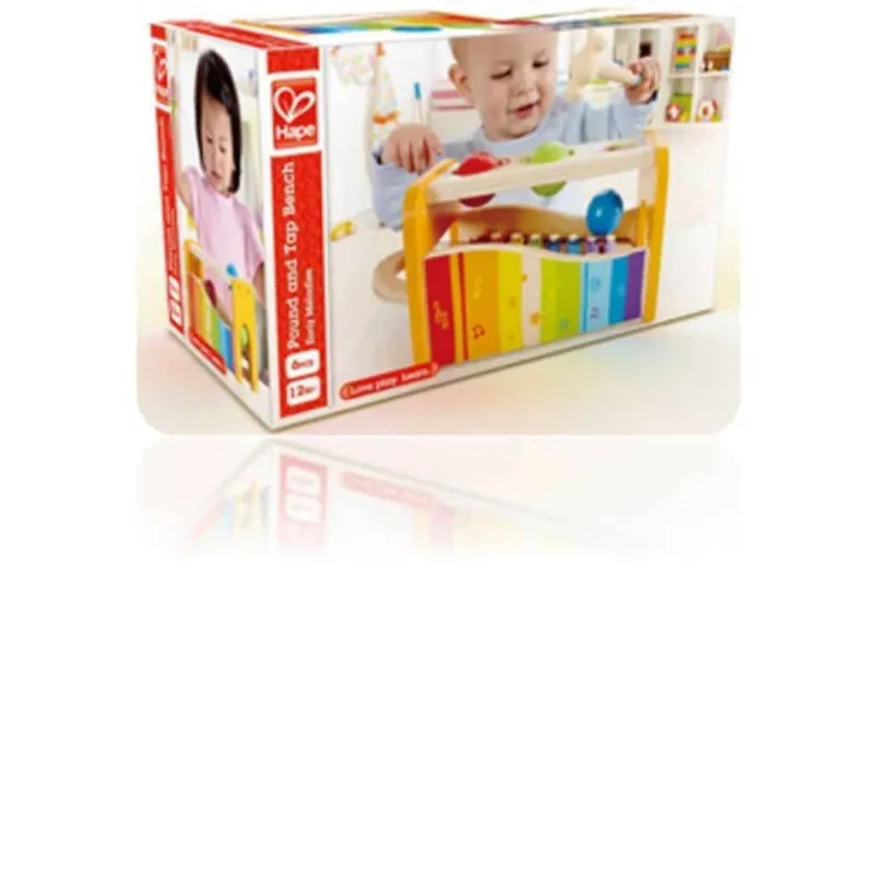 Hot Pound And Tap Bench Aktivitetslegetøj|Trælegetøj