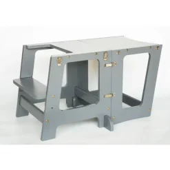 Outlet 3 - i - 1 Maya Læringstårn Grå Børn Børnemøbler