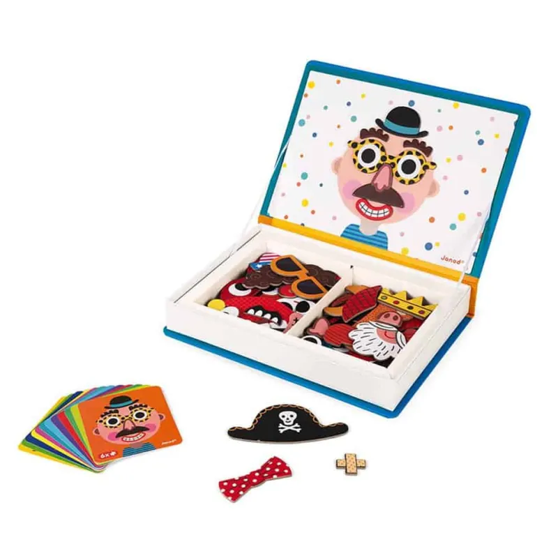 Discount Boy’s Crazy Faces Magnetibook Aktivitetslegetøj|Kreativitet