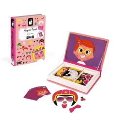 Girl’s Crazy Faces Magnetibook Aktivitetslegetøj|Kreativitet