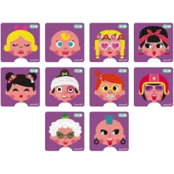 Girl’s Crazy Faces Magnetibook Aktivitetslegetøj|Kreativitet