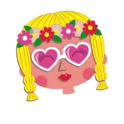 Girl’s Crazy Faces Magnetibook Aktivitetslegetøj|Kreativitet