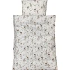 Outlet Junior sengelinned - dess. 1253 koral farvet bambi og blomster Børn Sengetøj