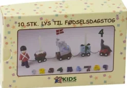 Clearance fødselsdagslys til tog 10 lys i en æske Børn Interiør|Interiør