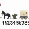 Clearance Fødselsdagstog cowboy m. 11 tal Børn Interiør|Interiør