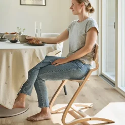 Louie højstol u. bøjle - Eg - Natur Børn Højstole|Børnemøbler