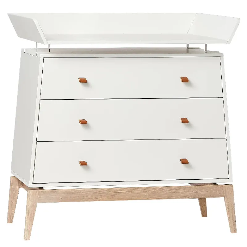 Discount Luna™ kommode inkl. pusleenhed - hvid Børn Kommoder|Børnemøbler