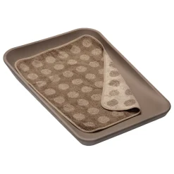 Outlet Topper til puslepude - Dots - Mocca Børn Puslehynder|Tekstiler