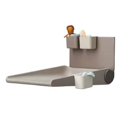 Online Wally™ væghængt puslebord - Cappuccino Puslehynder|Pusleborde