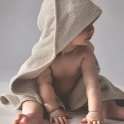 Håndklæde med hætte 70x70 Terry Vanilla Ice Børn Badeslag &Amp; Håndklæder|Tekstiler